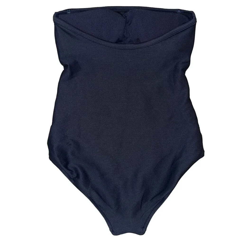 New! Australian Brand Milea Mini Rib One-Piece Swimsuit in Ink Size Medi… - Picture 4 of 11